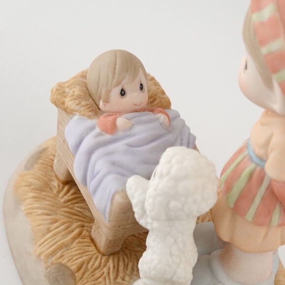 RARE Precious Moments "Come Let Us Adore Him" #101049 Child Jesus 5" - Picture 10 of 16
